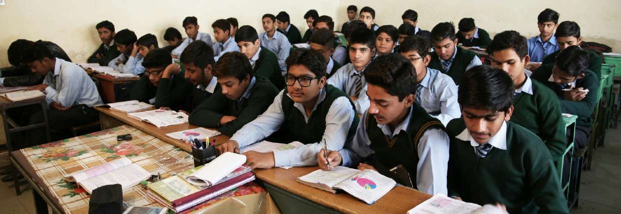 Students in a classroom